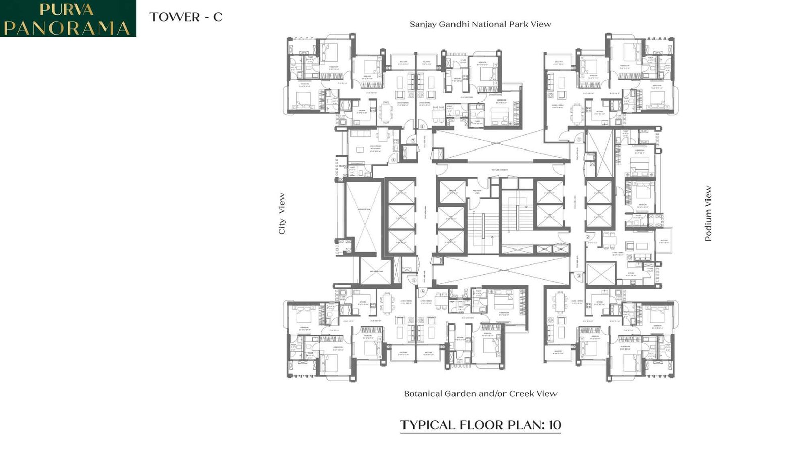 Purva-Panorama-Tower-C-Typical Floor-Plan-10